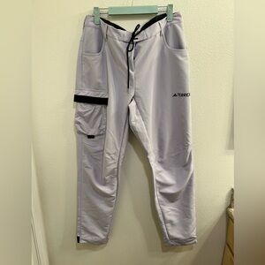 NWT Women’s Adidas TERREX Made To Be Remade Hiking Pants Silver